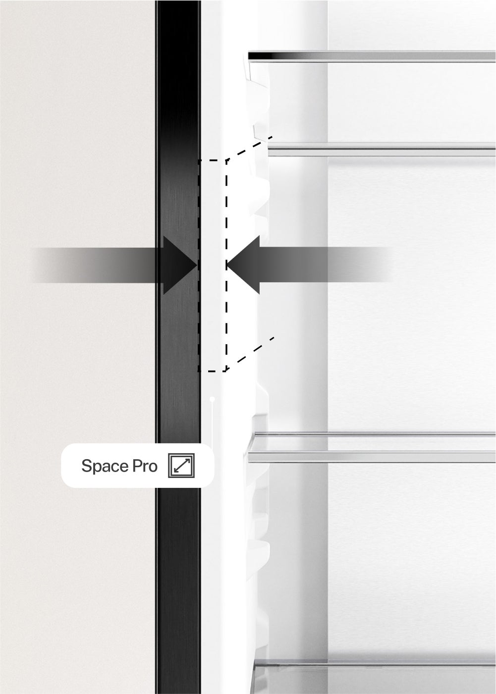 CREATE - FRIDGE STUDIO COMBI PRO 402 - Réfrigérateur-congélateur combiné 402L No Frost avec Space Pro et Care+- Moka - 7