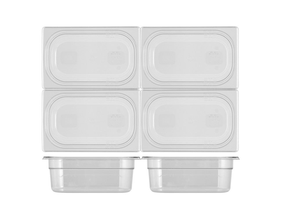 Coperchio Gastronorm GN 1/4 In Policarbonato - Tenuta Ermetica Per Contenitori Professionali - Foto 2