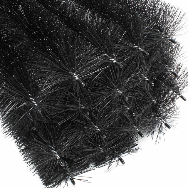 Wiltec Spazzola per grondaie e Barriera anti piccioni 20 scovoli 24 m Ø 15 cm per pannelli fotovoltaici