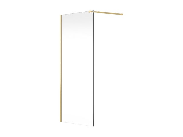 Paroi de douche à l'italienne - Doré - Verre 6 mm - 120x200 cm - DAREN