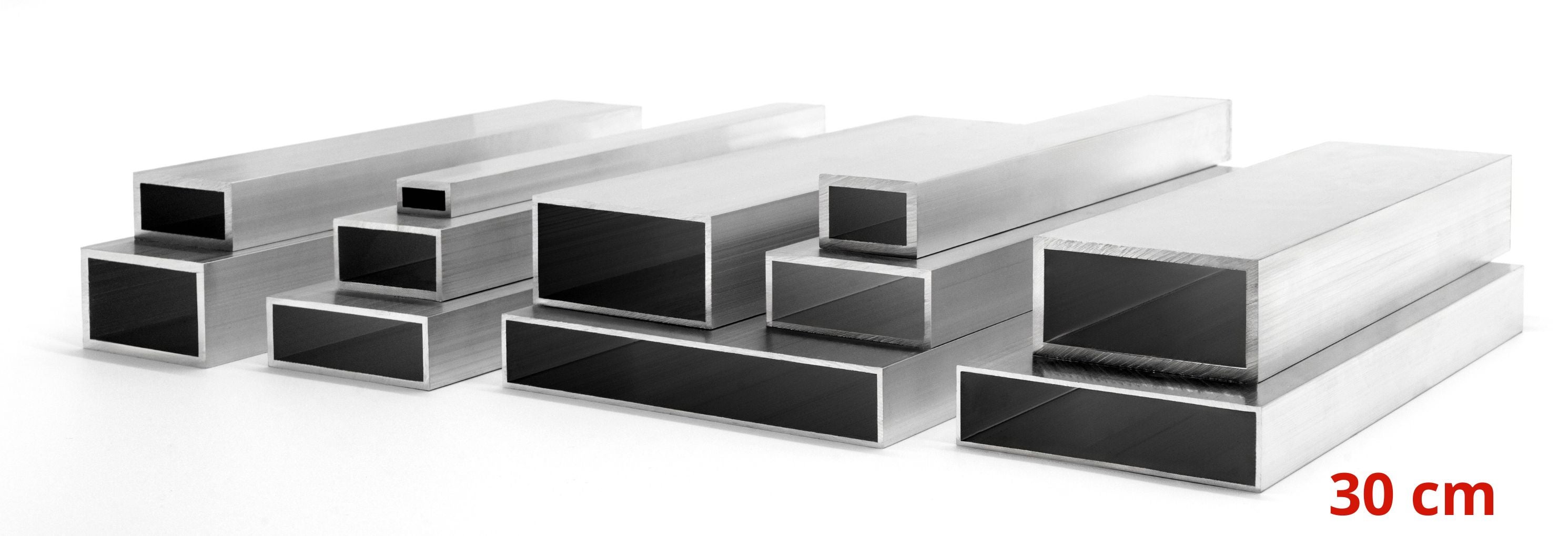 Profil Aluminiowy 25x15x2 mm 30 cm Rura Prostokątna Aluminium Na wymiar - 8