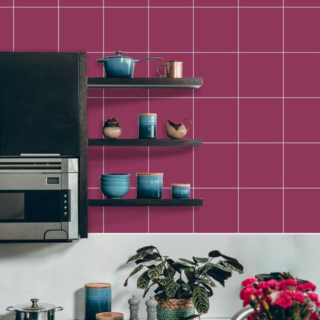 Carrelage Mur Mat CERAGNI LISSE Pourpre 431 | 20x20 (carton avec 25 unités = 1 m2)