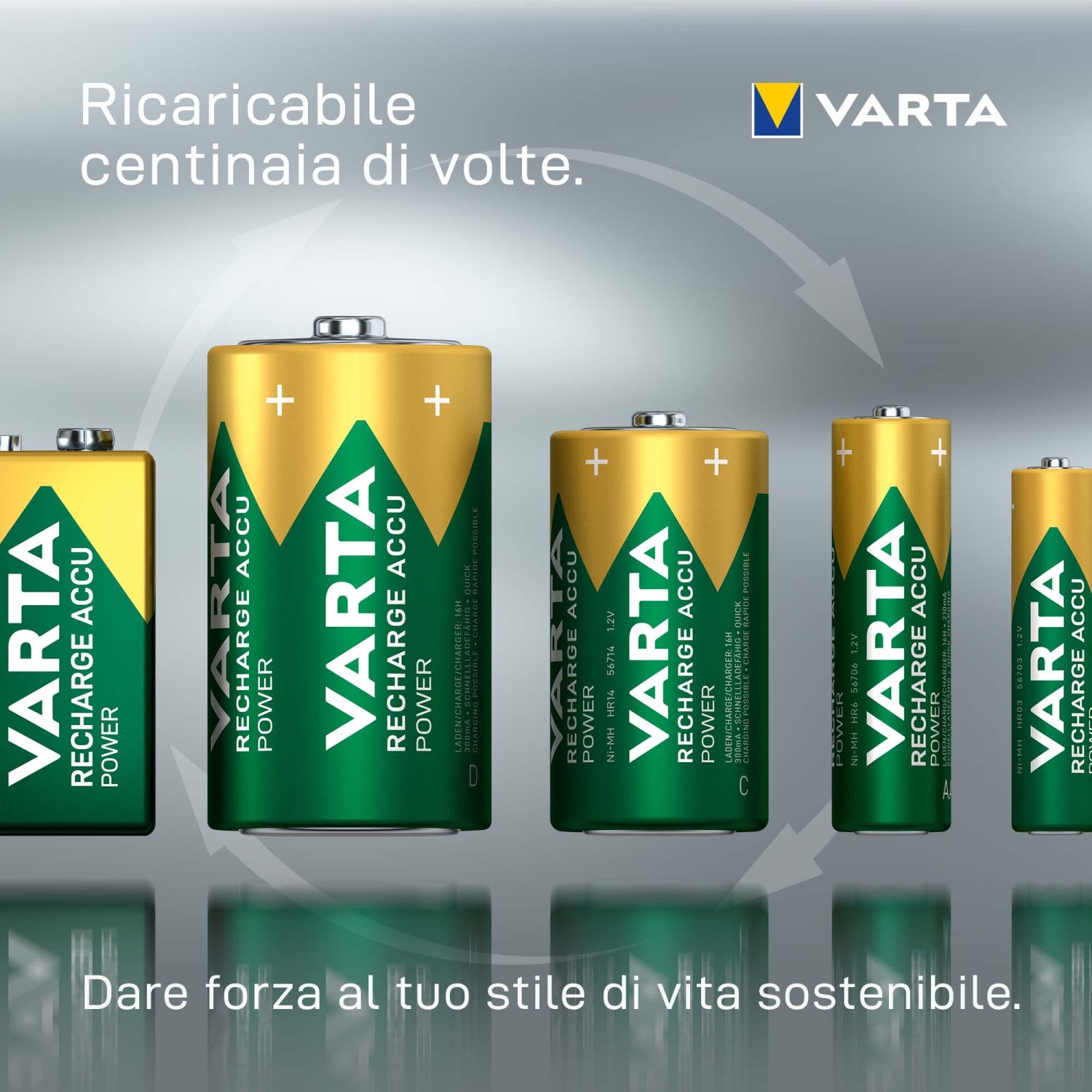 4 Piles LR03 VARTA AAA Accu Power Rechargeables 800mAh - 4