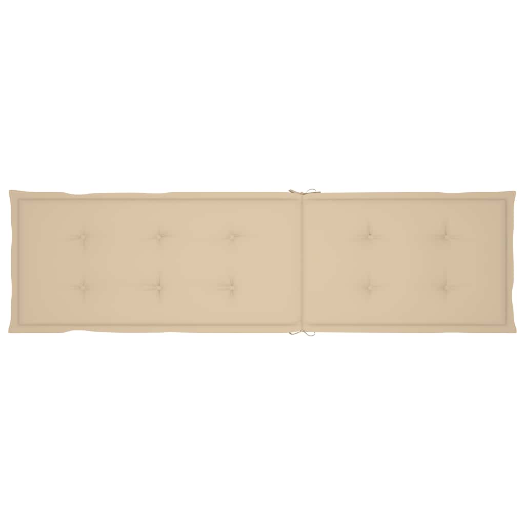 vidaXL Chaise longue d'extérieur repose-pied et coussin Acacia solide - 8