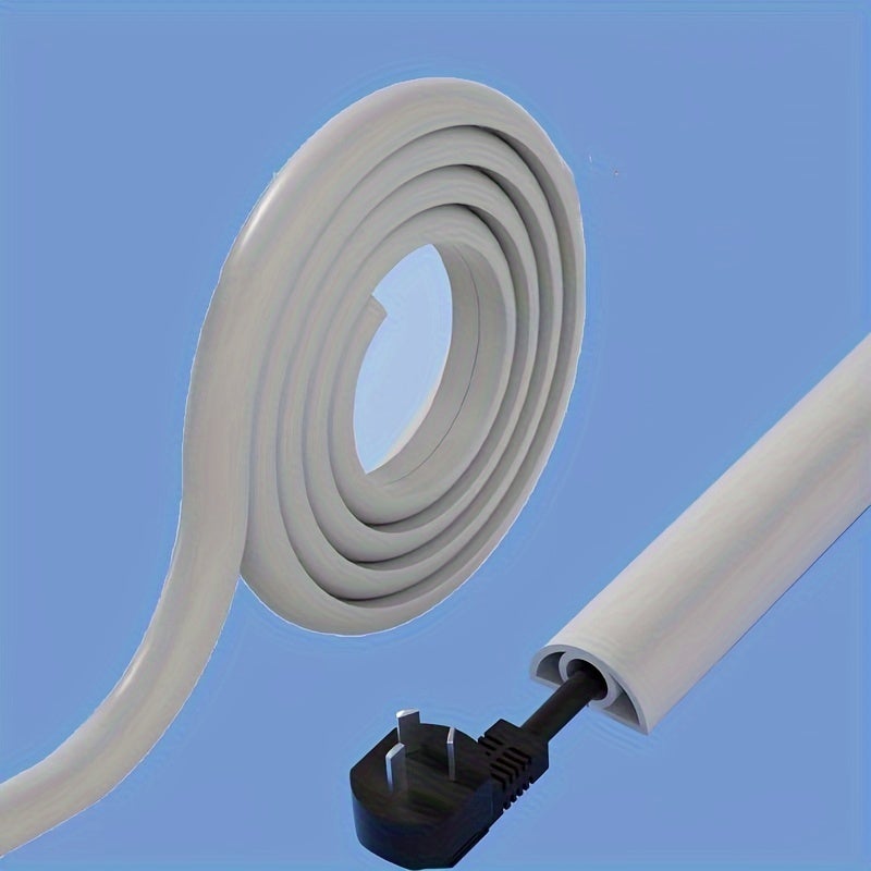 Goulotte de câbles en PVC à fixer au sol, diamètre intérieur 8 mm D20 blanc, protection des câbles pour la maison et le bureau - 6