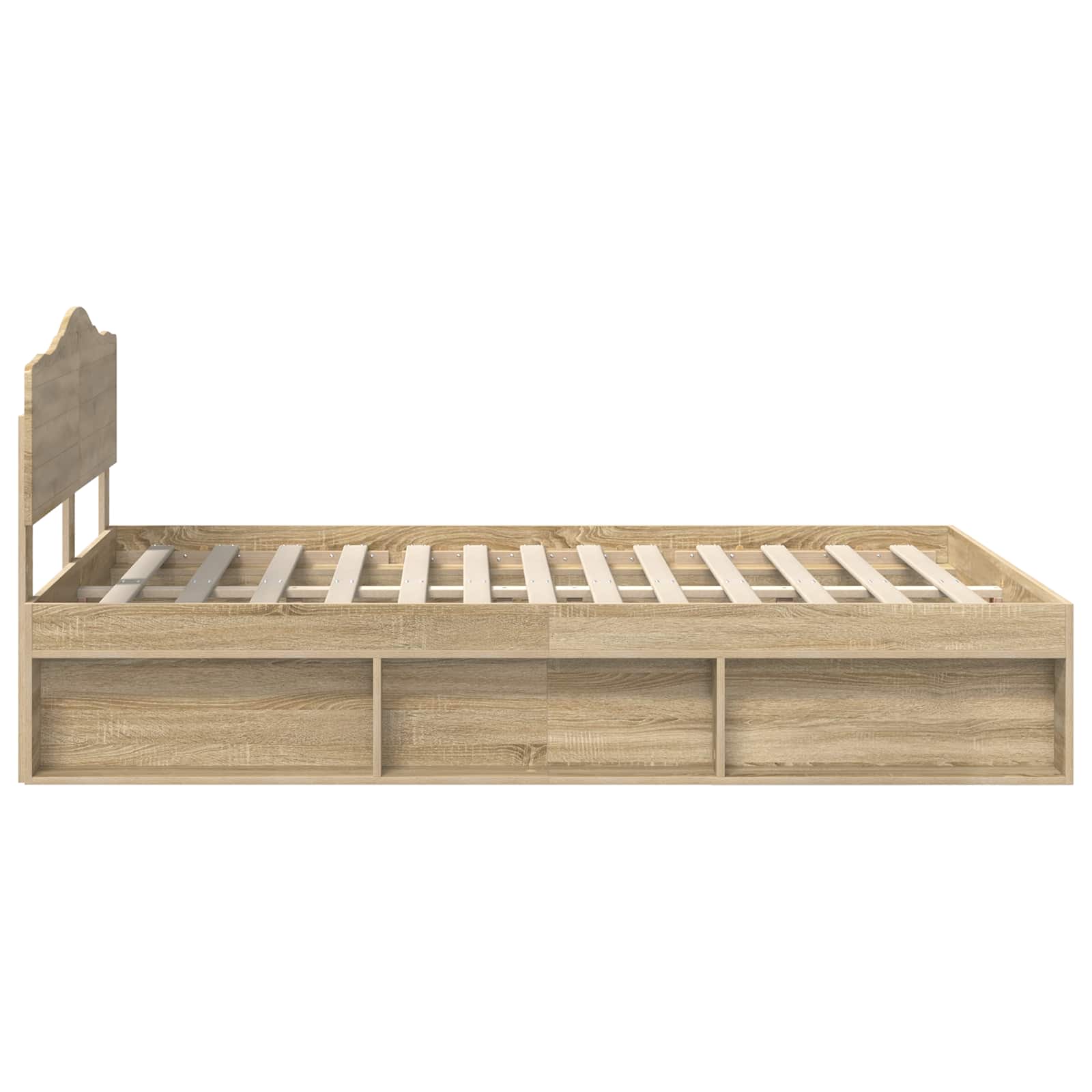 Cadre de lit 140 x 200 cm pin massif - 8