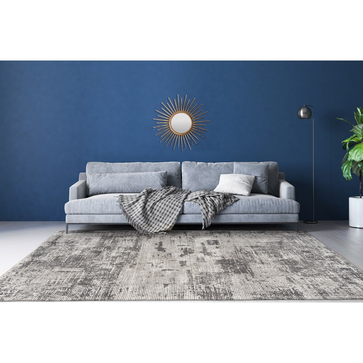 Tapis de salon moderne fait main ANTHRA 200x290 cm - 2