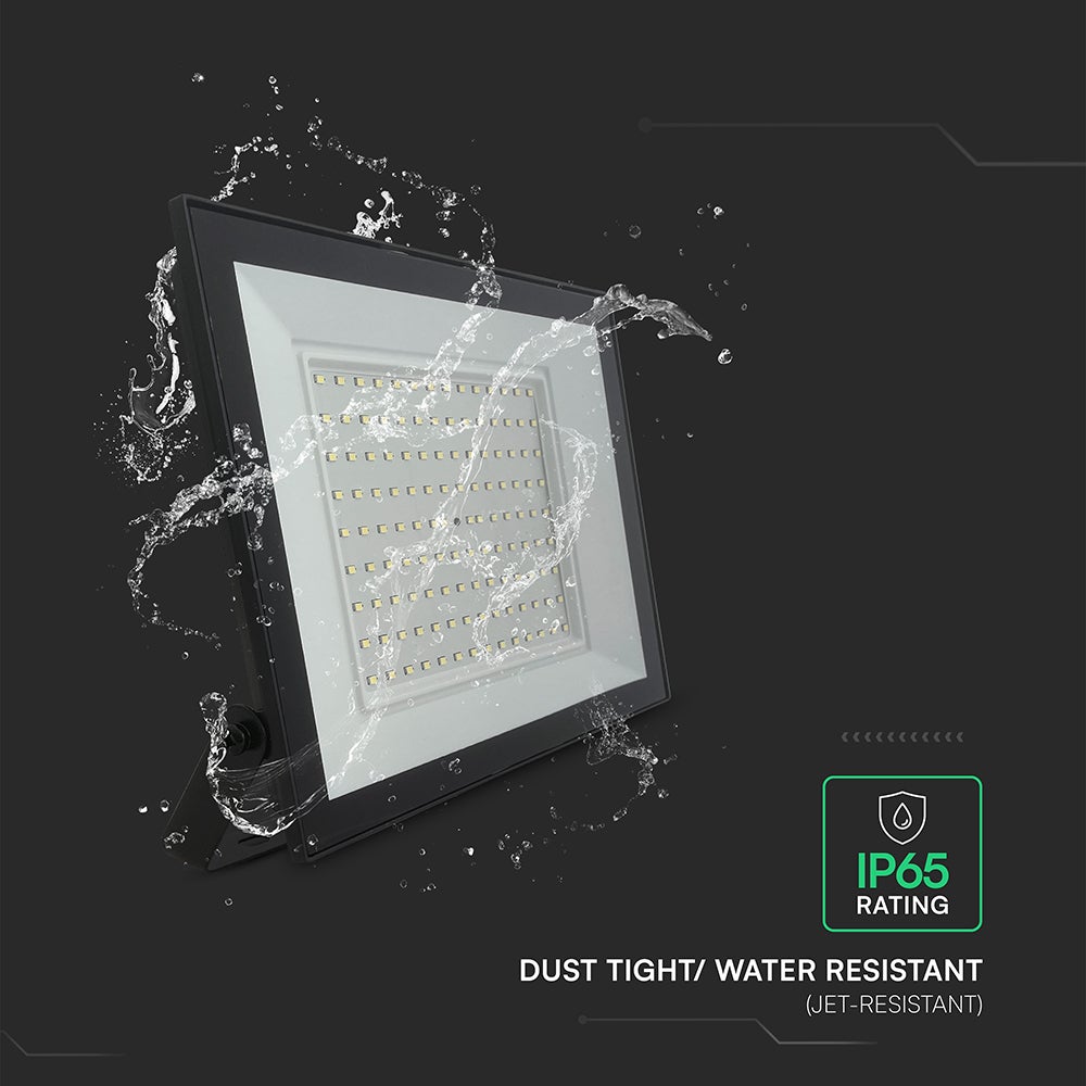 Projecteur LED 100W 4000K Noir 8700lm - 7
