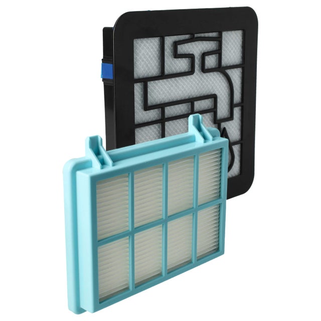 vhbw Lot de 3 filtres compatible avec Philips PowerPro Compact FC9331/09, FC9332/07 aspirateur - filtre HEPA, filtre protection moteur, filtre mousse