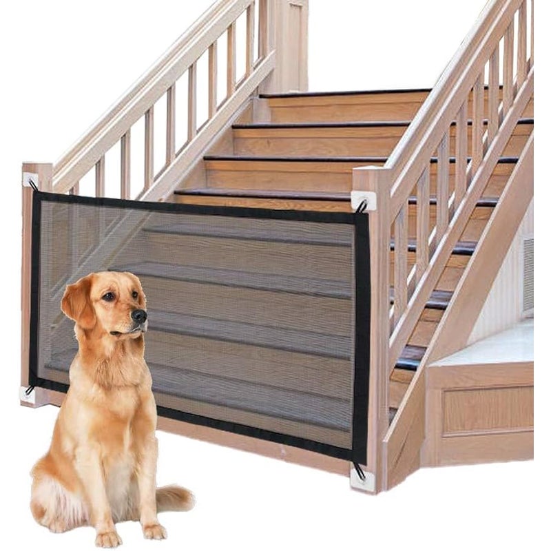 Bramka zabezpieczająca dla zwierząt, 180x72 cm, składana, izolująca bramka dla psa, kota i dziecka