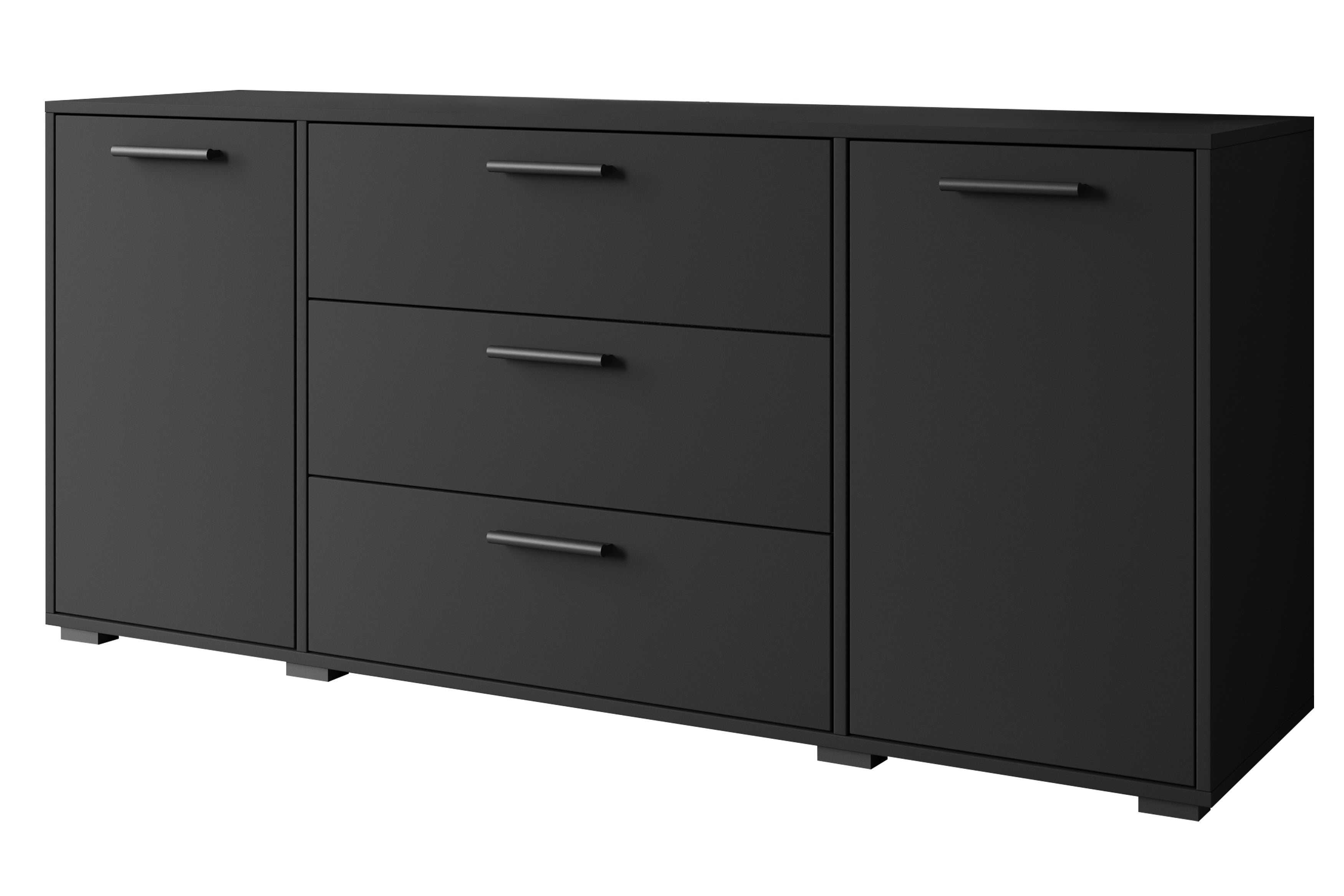 Minio go for it, Commode TOGA, 150 cm, couleur noire mat | Leroy Merlin
