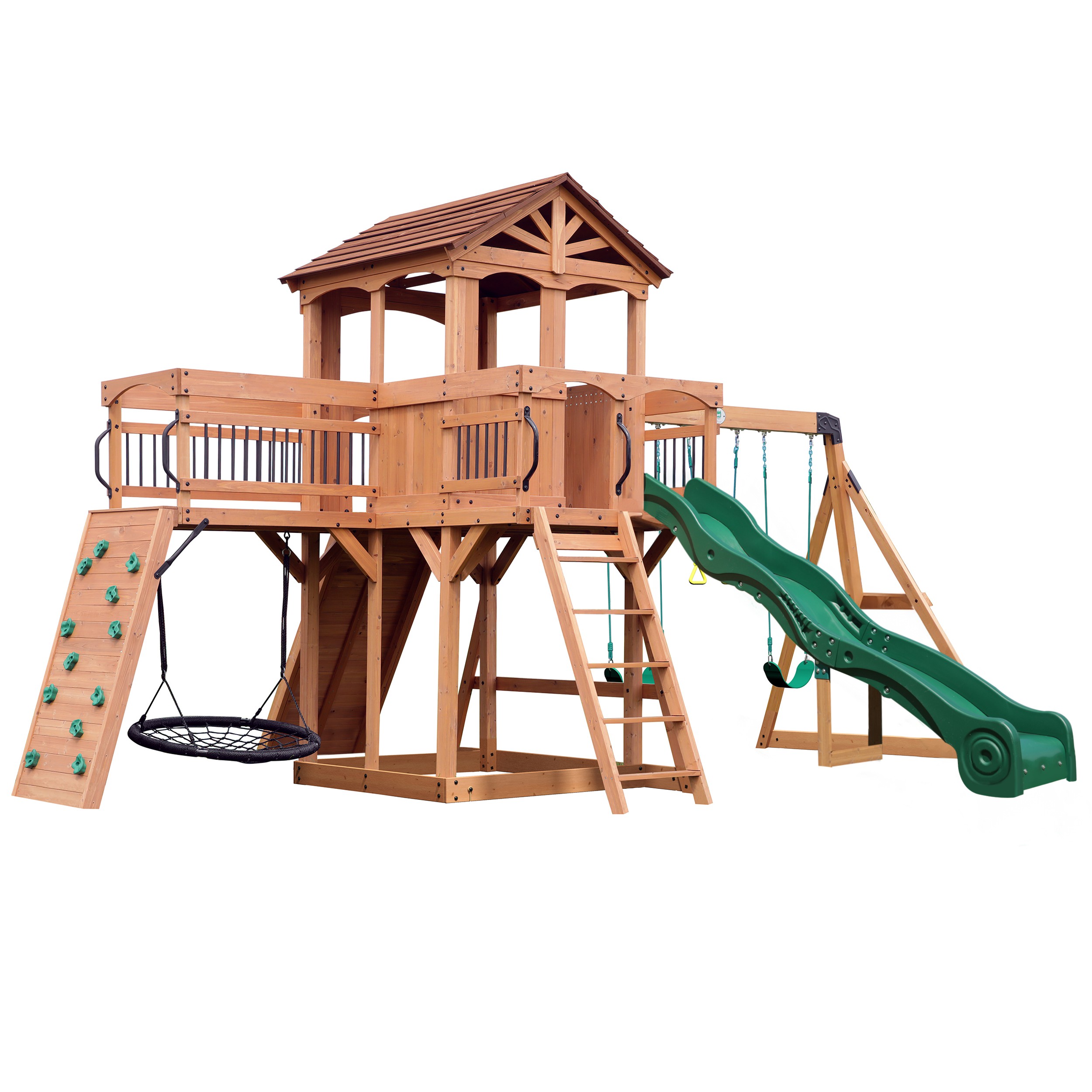 Casetta Scivolo Altalena Legno Per Bambini Casetta Wickey Parco
