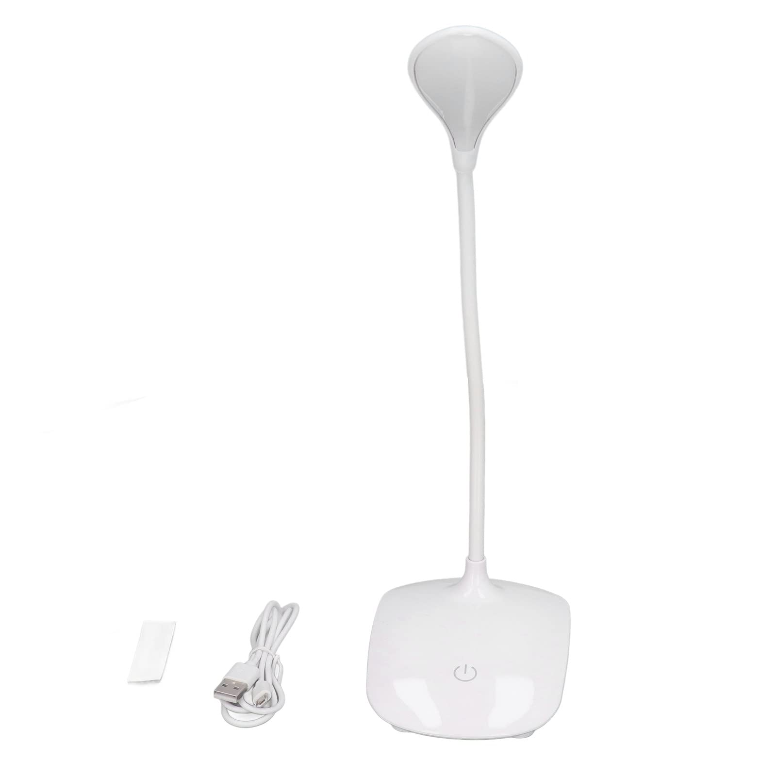 Lampka biurkowa LED USB na baterie, 3 tryby oświetlenia, elastyczny kąt nachylenia do akademika