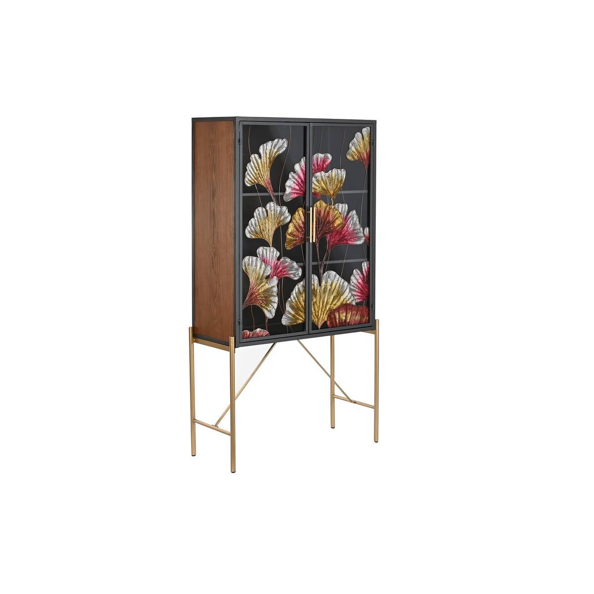 Buffet DKD Home Decor - Verre Et Acacia - 150x40.5x80 Cm - Meuble De Rangement