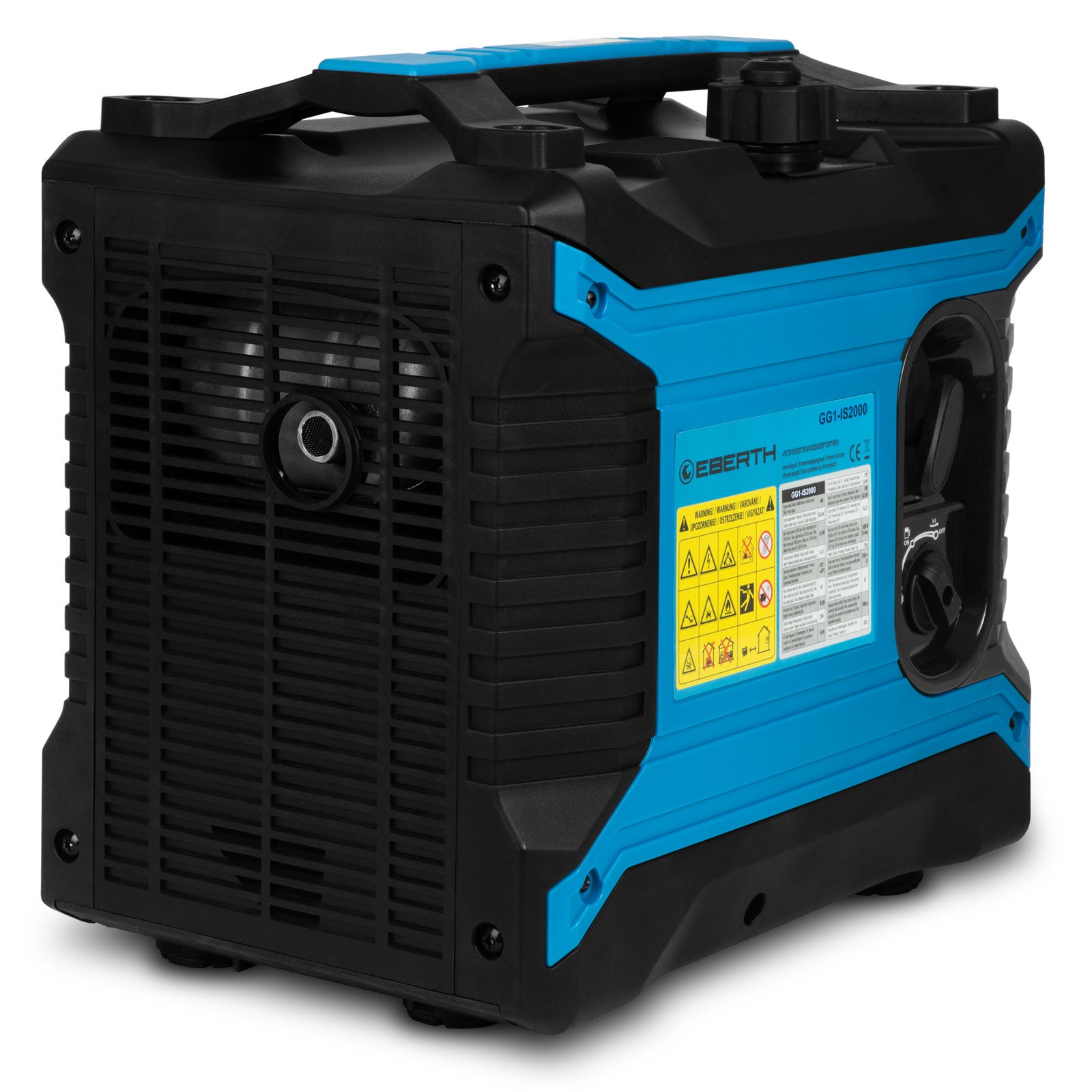 EBERTH Générateur d'Électricité Inverter Silencieux 2000 W, Moteur à Essence 3 CV, 4 temps, 2x 230V et 2x prise USB - 4