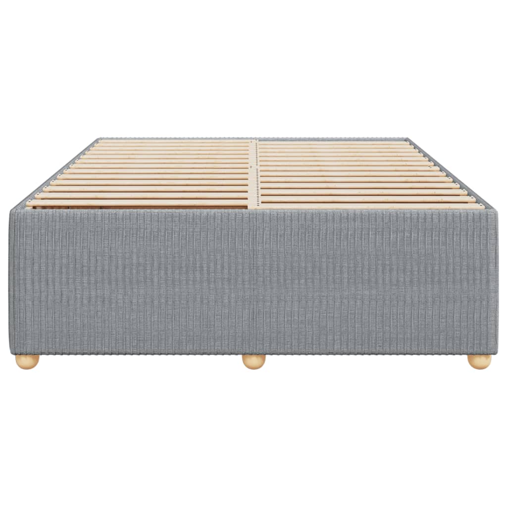 Maison Exclusive - Cadre de lit sans matelas gris clair 160x200 cm tissu - 4