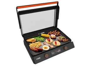 Plancha électrique Blackstone 22 pouces avec couvercle en verre