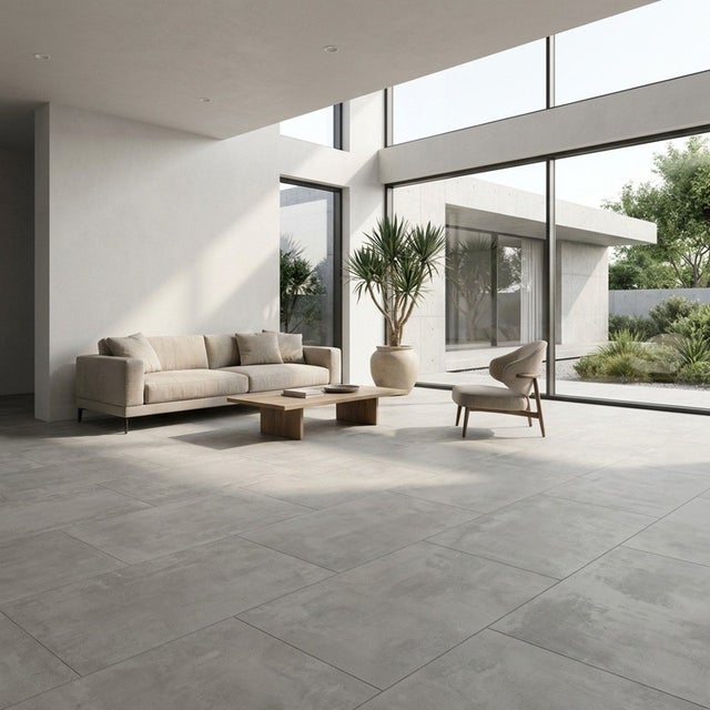 Dalle Pvc Clipsable Effet Béton 46x92 Cm Stone Grafito