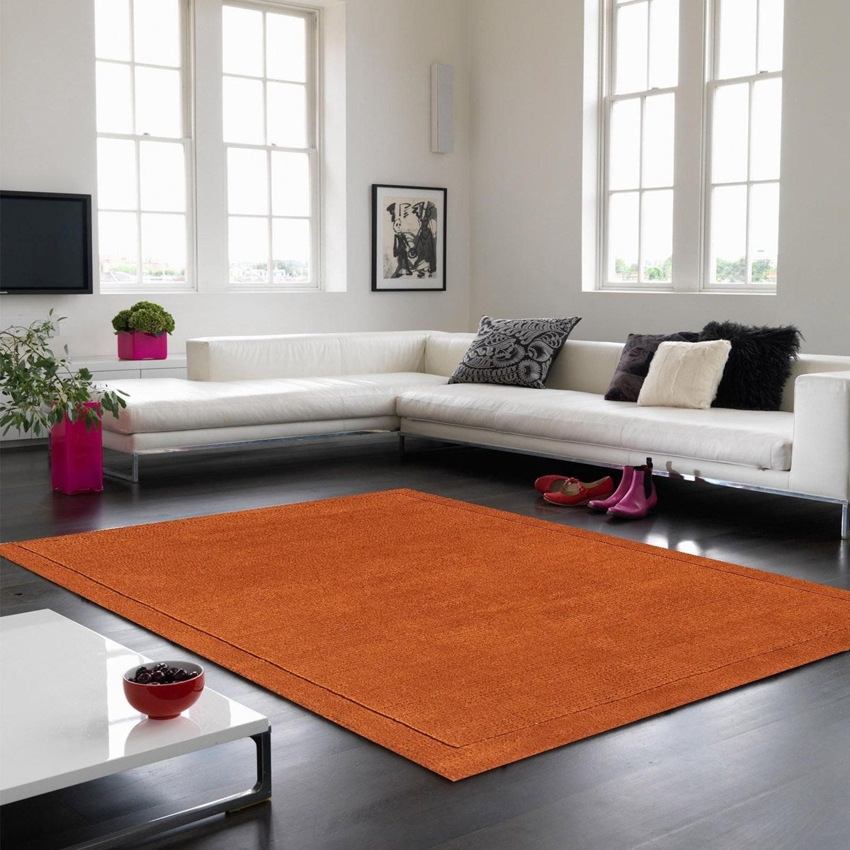 Tapis uni pure laine tufté CANDY 68x240 cm - 2