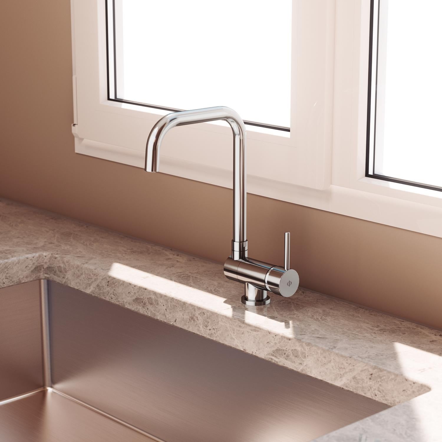 Grifo abatible de cocina Alexia IO Leroy Merlin