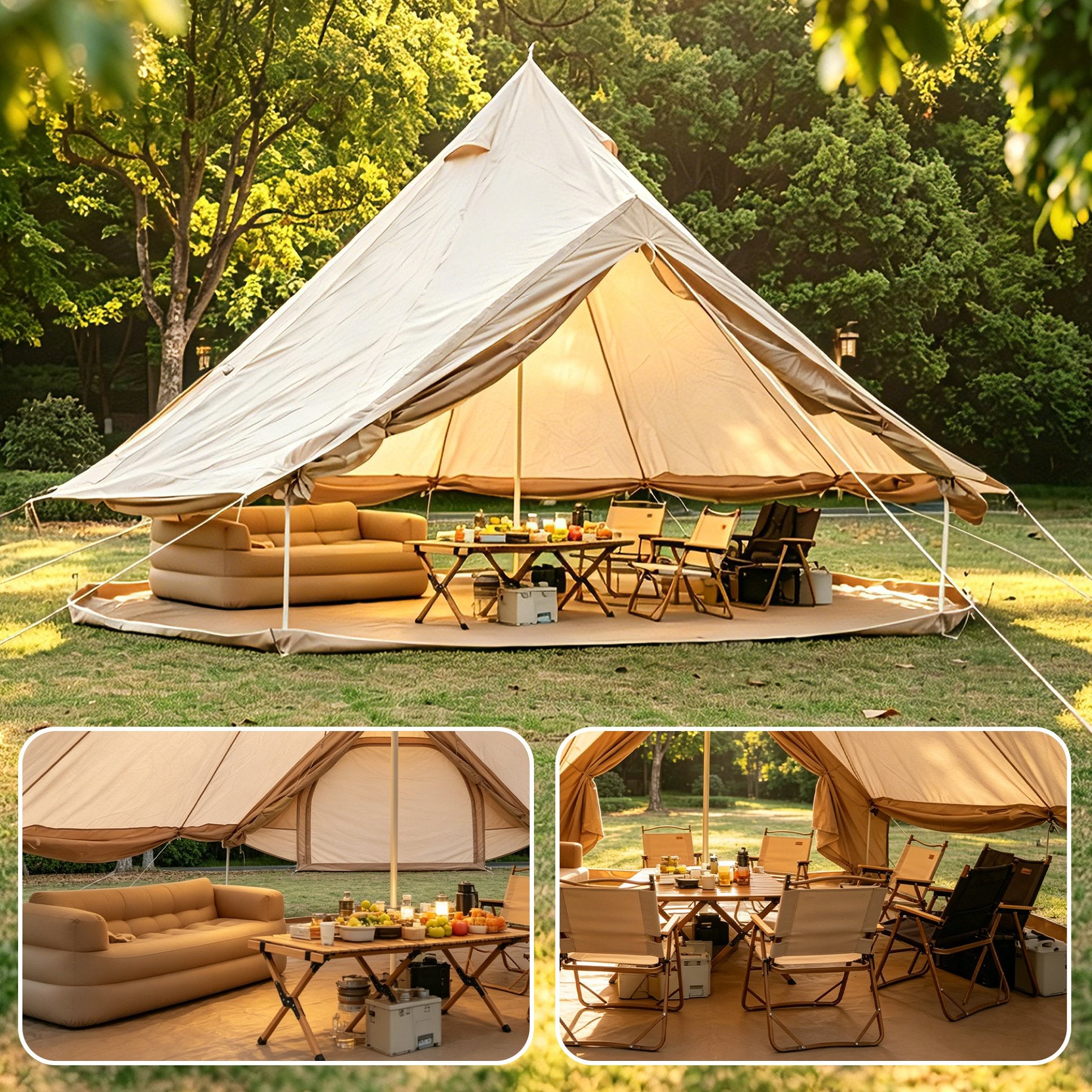 zelte trenthammer Alfheim 19.6 M² Glamping-Zelt Strategy Guide Kleur rits:Donker legergroen THE 15 BEST Canton
