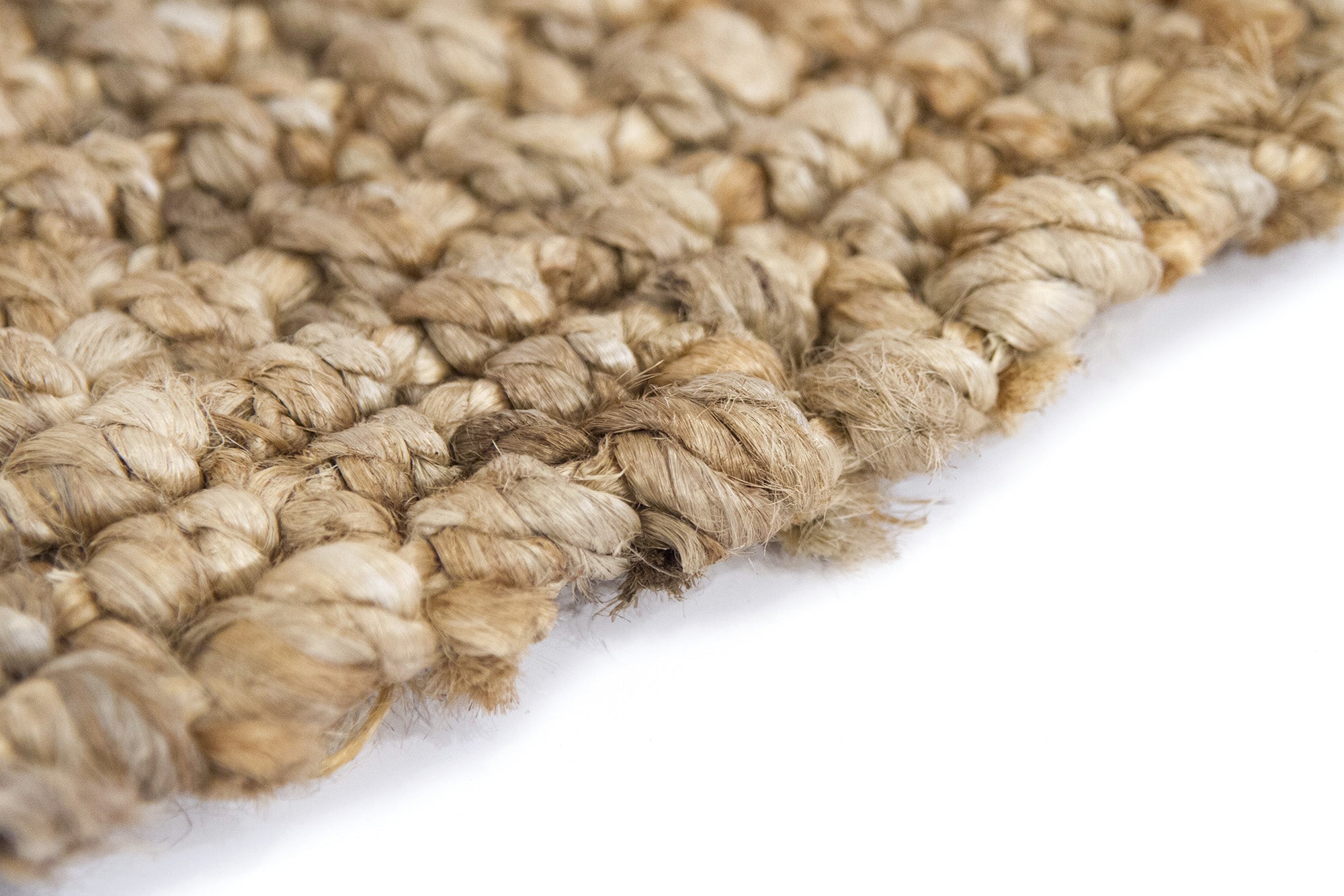 Hamid - Pack de tapis en jute bouclé naturel 110x60 cm - Tapis naturel pour salon, chambre et salle familiale - 8