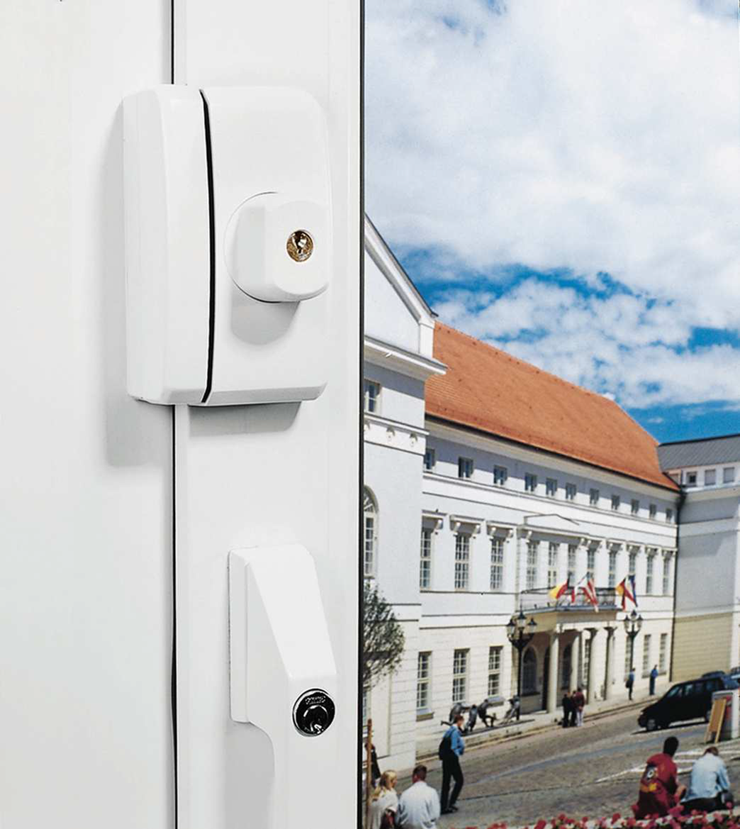 Serratura Per Finestre ABUS Fts96 Con Doppio Chiavistello, Livello Sicurezza 10, Marrone