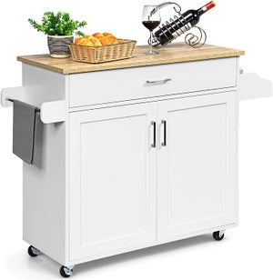 Chariot De Cuisine 3 Niveaux - Gris - 46x26x64 Cm - Métal