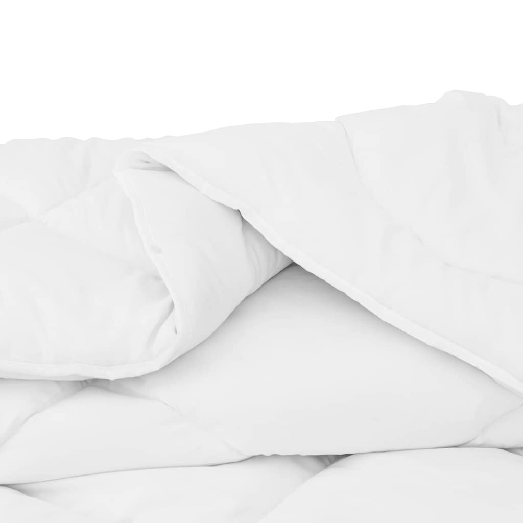 Couette avec oreiller 2 pcs | Duvet Blanc 135 x 220 cm Microfibre - 6