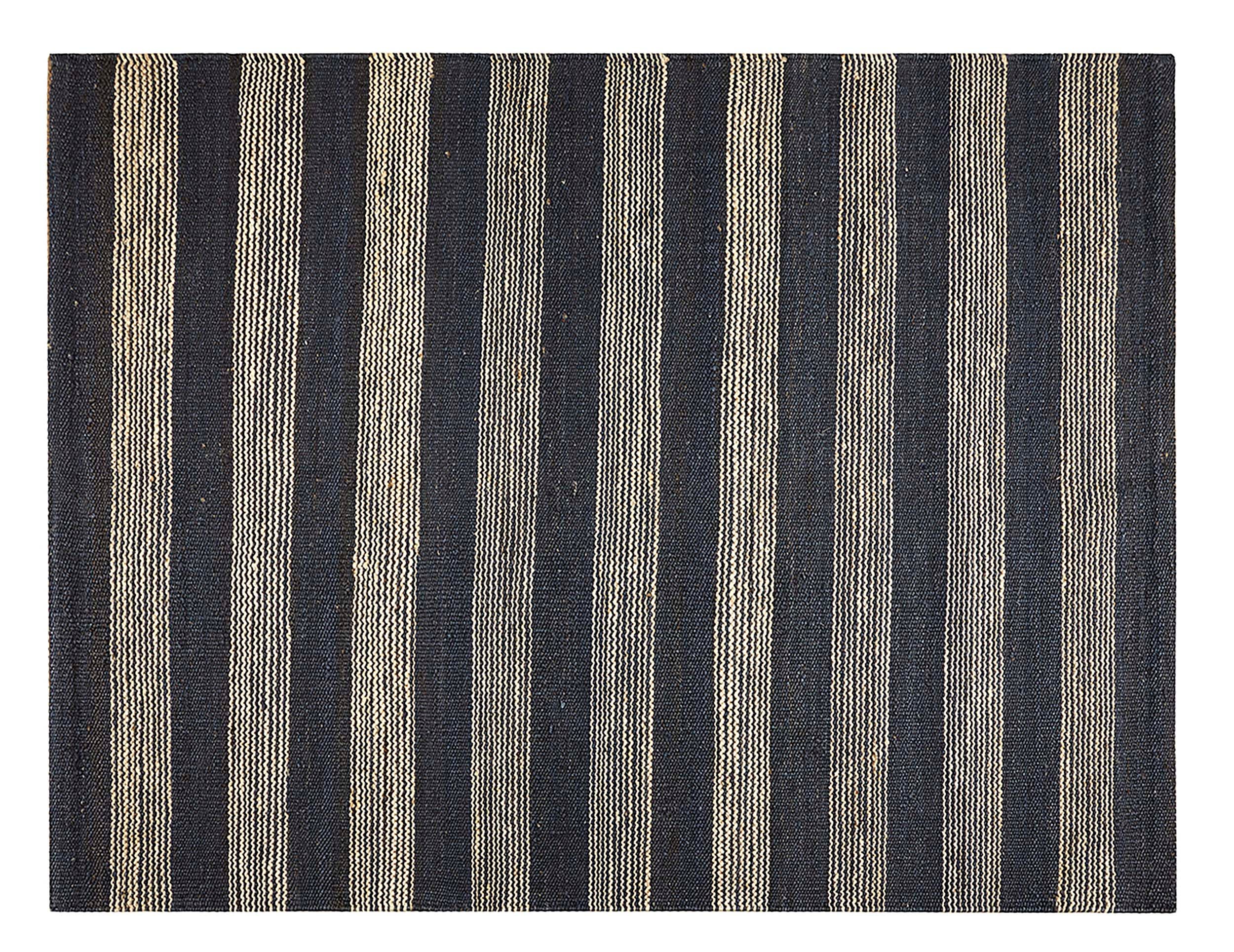 Dywan z naturalnej juty w kolorze antracytowym 120x170 cm – Ręcznie robiony, wysoka jakość, ekologiczny
