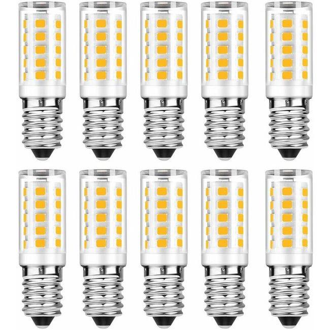 Zestaw 10 Żarówek LED E14 - Biały Ciepły 3000K - 5W Odpowiednik Żarówki Żarowej 50W - 500LM Bez Możliwości Ściemniania