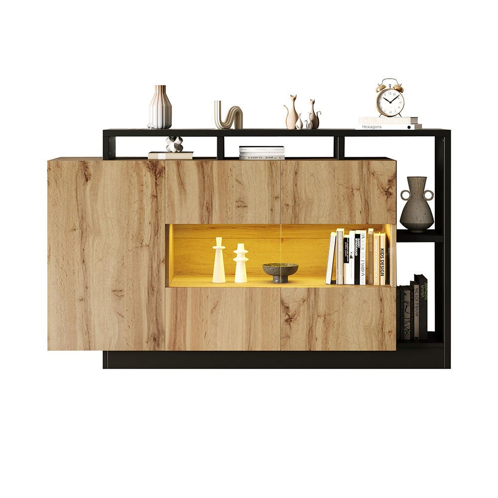 Buffet de salle à mangeà LED avec commande Bluetooth pour salon - 2