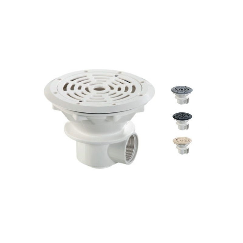 Bonde de fond Grise Ø210 mm (béton, liner) - 2