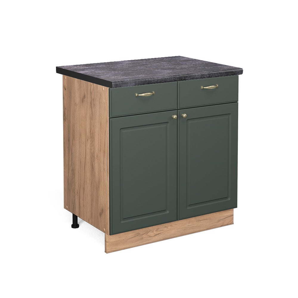 Vicco Szafka dolna do kuchni Fame-Line, Green Gold Country, 80 cm , BP Antracyt