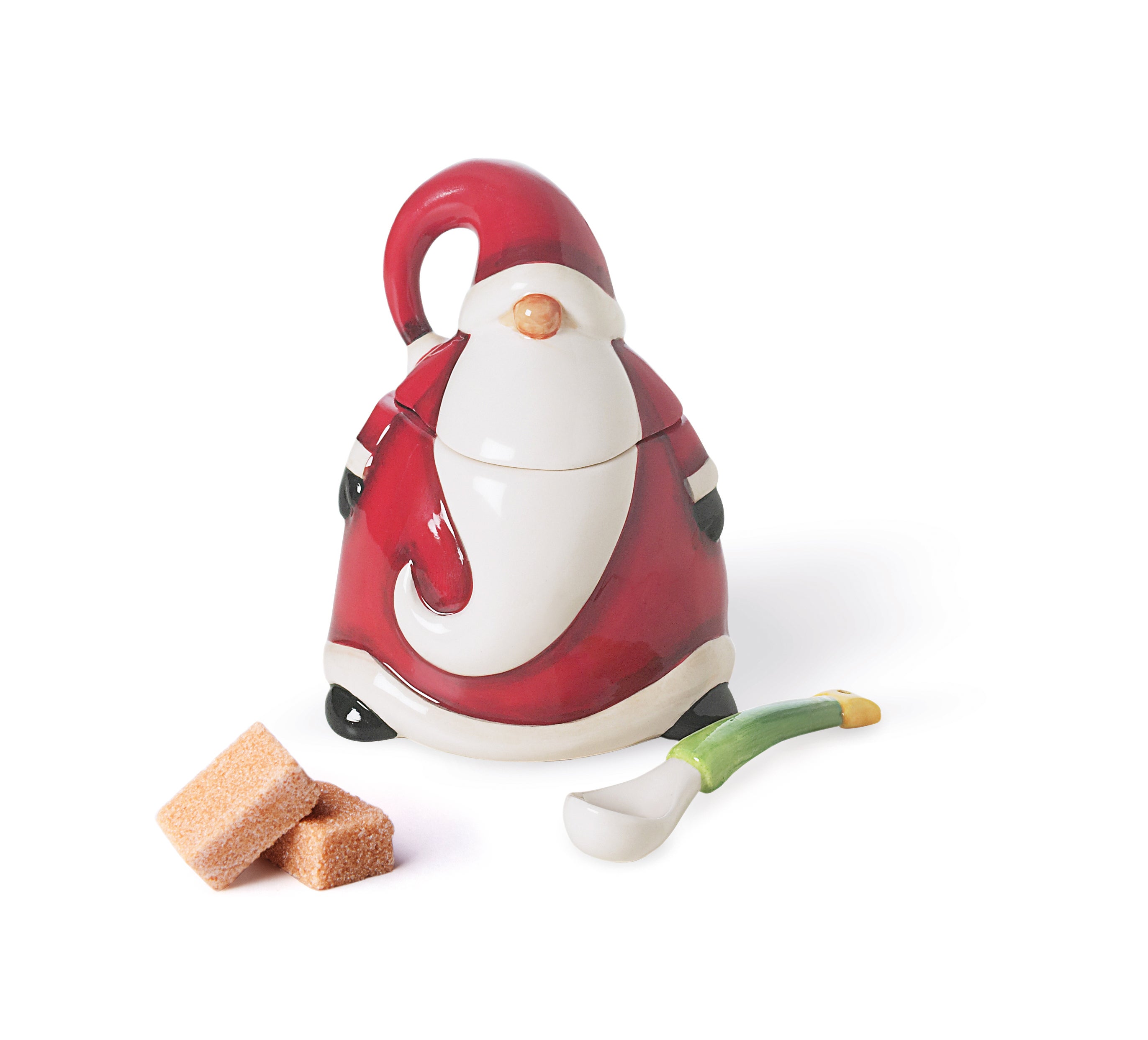 Escargots déco céramique poivre rouge vert H10cm 2 pcs