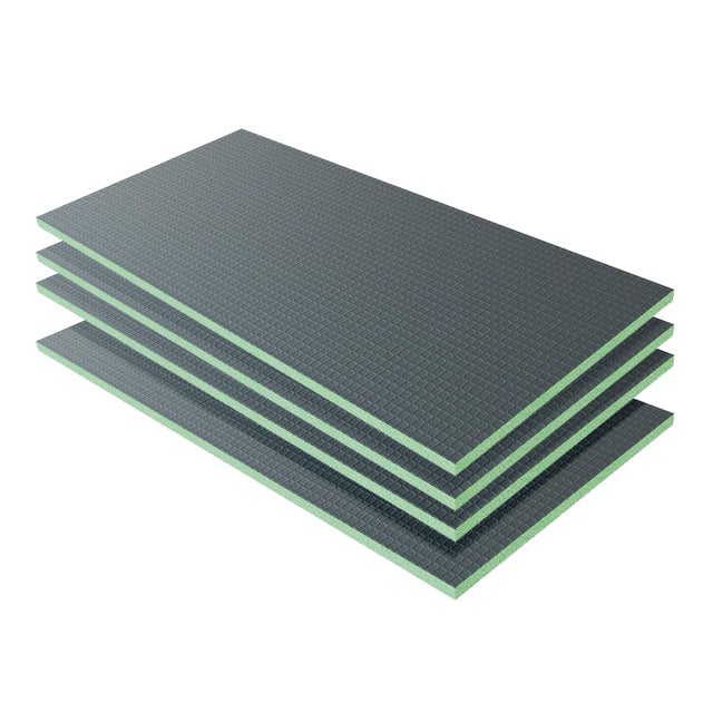 Pannello di Costruzione da Piastrellare in Estruso Polistrirene Rigido per l’Isolamento della Casa e del Bagno Dimensione 1250x600X25mm(4 pezzi/set)