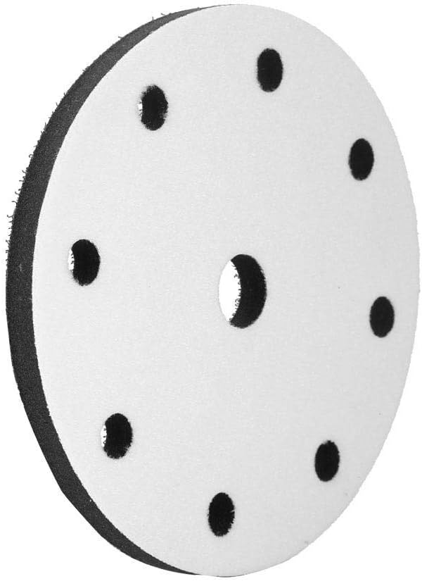 Zestaw 10 miękkich podkładek szlifierskich, 150 mm, miękka gąbka interfejsowa do szlifowania, średnica 150 mm (9 otworów)