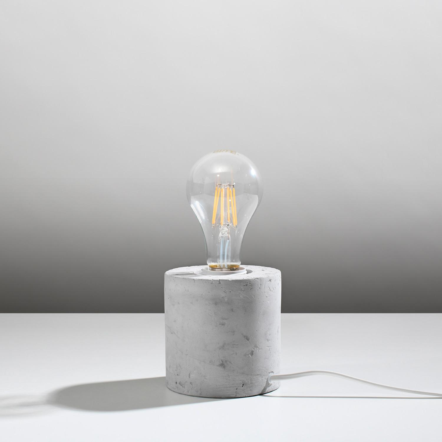 Lampa stołowa loftowa z betonową podstawką SALGADO 1xE27 15W SL.0680 Sollux Lighting
