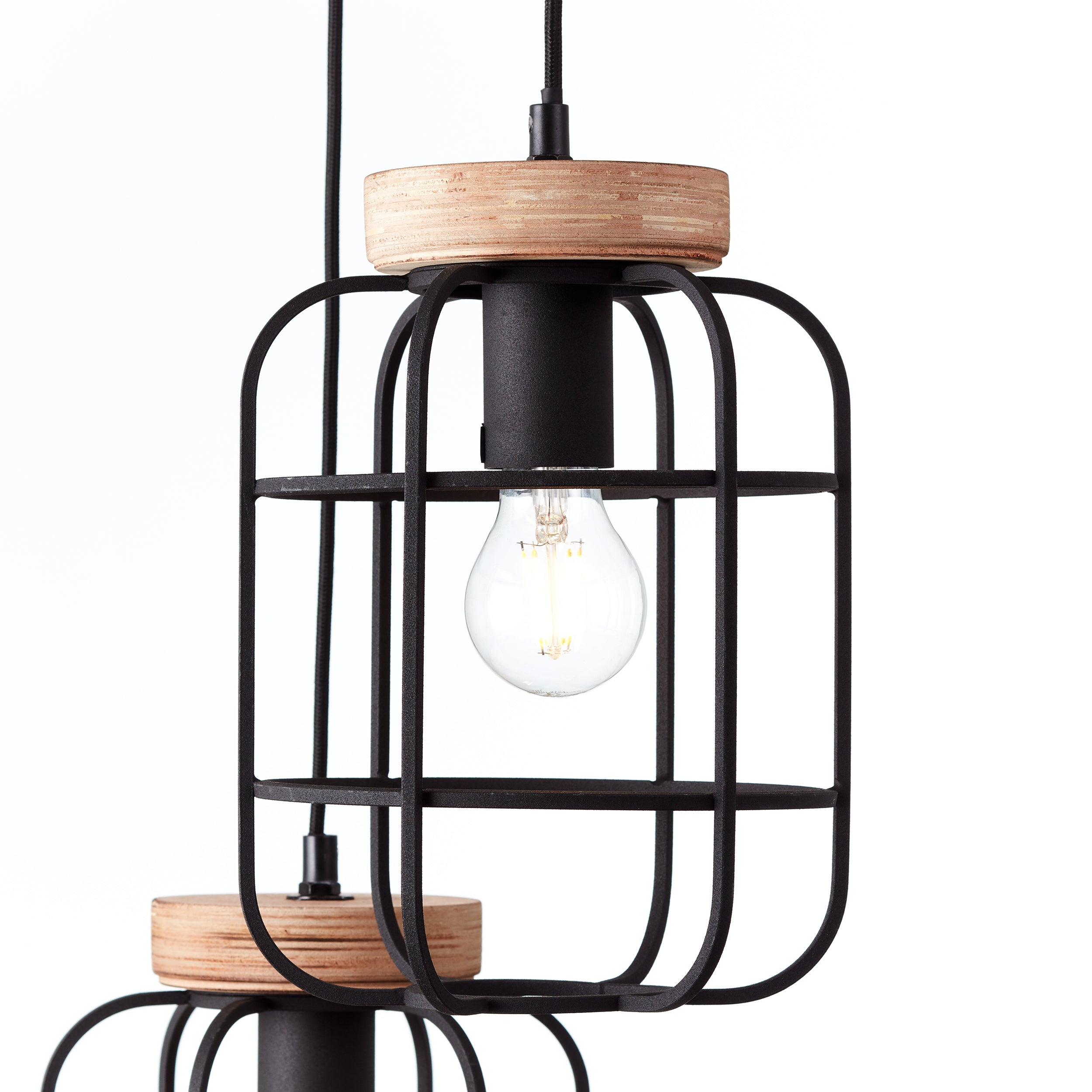 Lampa Brilliant Daintree spot bar 2 lampy drewno/aluminium czarny brąz 2x D45, E14, 28 W - 3