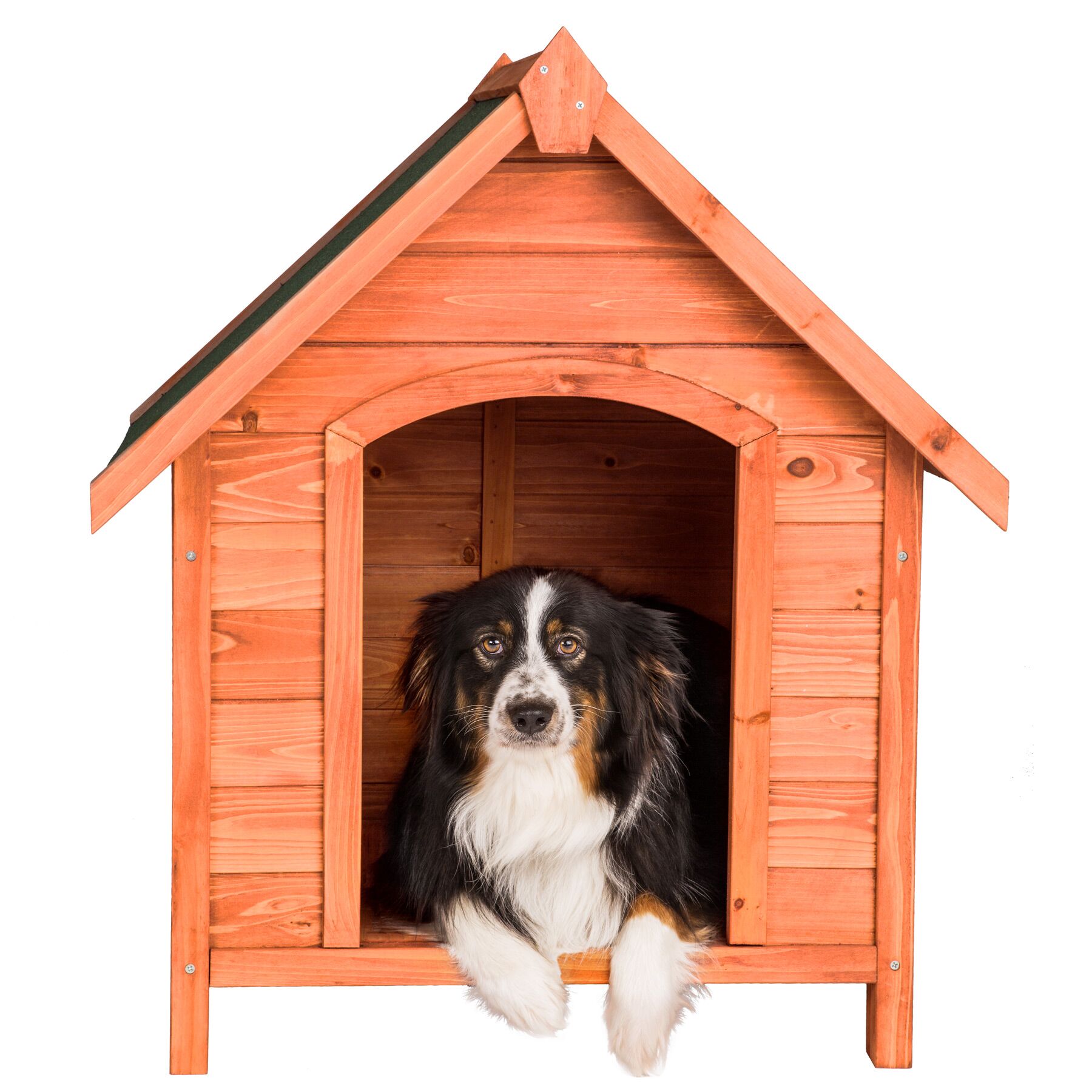 TECTAKE Casota de cão Fabricado em madeira envernizada - 2