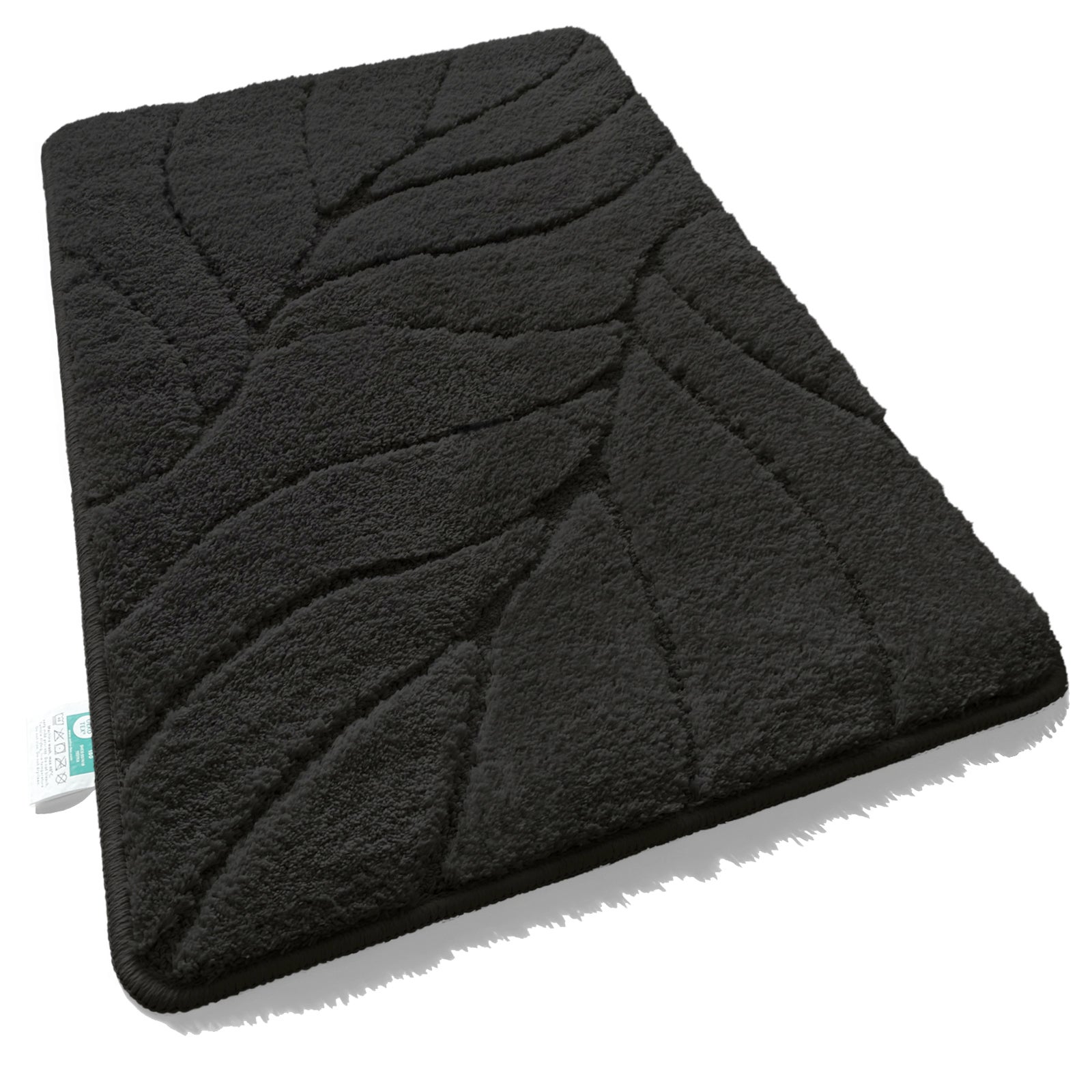 Hixingo Tappeto da Bagno in Diatomite, Tappeto Bagno Cucina Antiscivolo, Motivo Marmo Colorato Tappetino Assorbente e Asciugatura Rapida, Tappetino per Doccia e Ingresso (60x90cm,Blu Navy