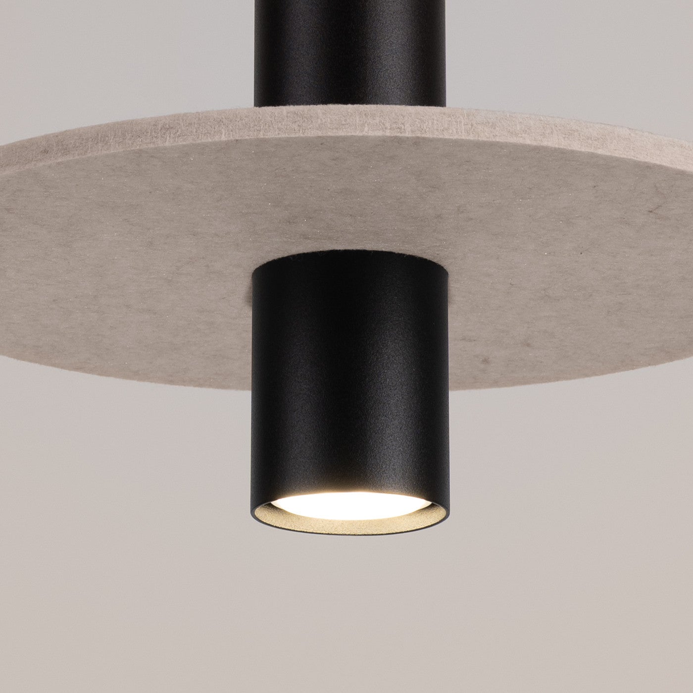 Lampa sufitowa filcowy krążek PELTA beżowa 1xGU10x10W filc wym:126x30x30cm IP20 Sollux Lighting - 6
