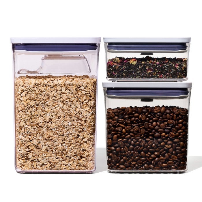 OXO zestaw 3 pojemników + miarka Pop Good Grips