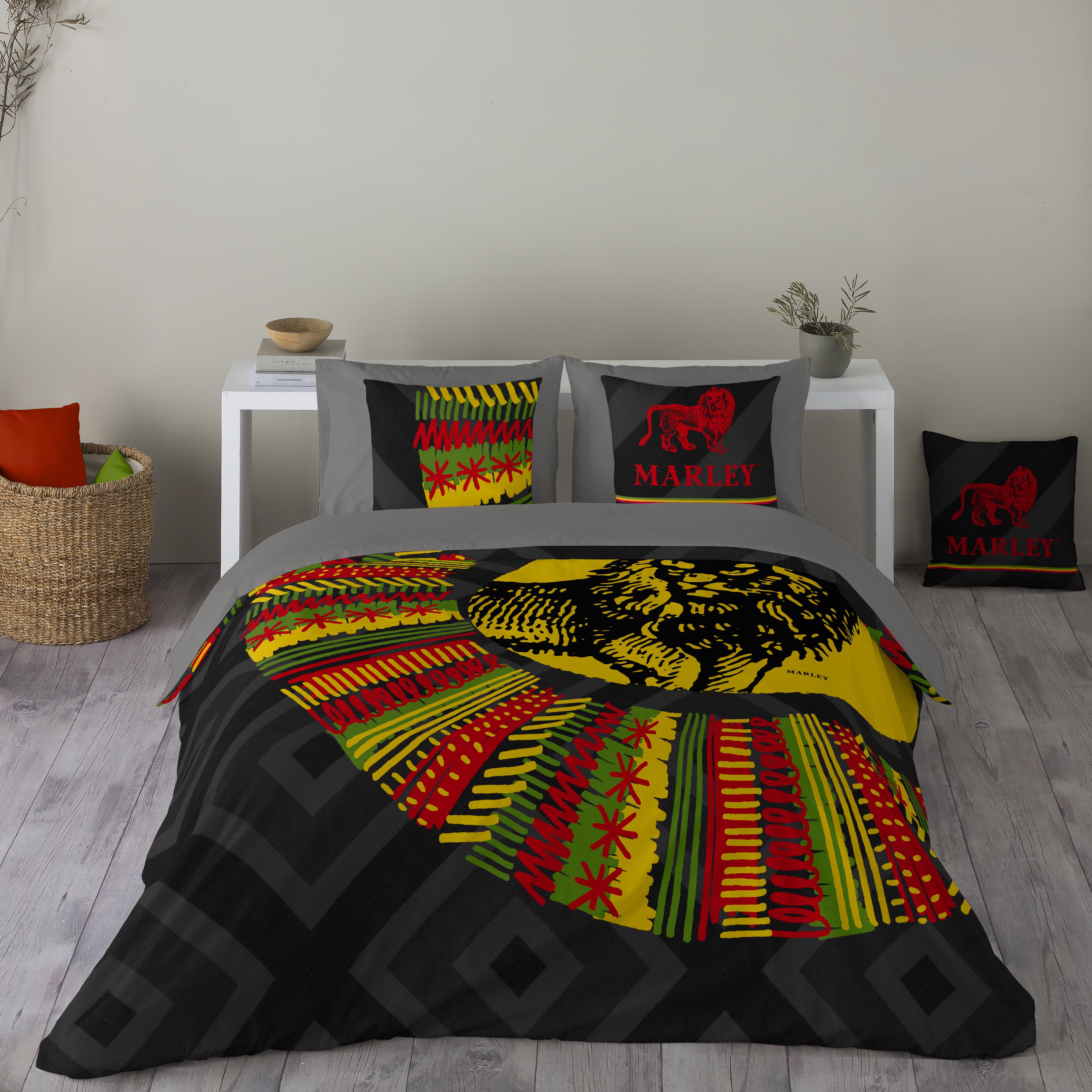 Marley - funda nórdica estampada cama 180 - algodón extra suave - fabricado en españa - ethnical