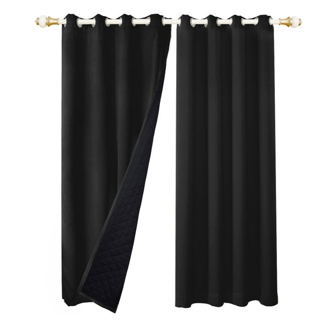 Tende oscuranti di lusso in pelle bovina per camera da letto soggiorno tende isolate 132 x 213 cm (larghezza x lunghezza) set di 2 pannelli Tende oscuranti di lusso in pelle bovina per camera da letto soggiorno tende isolate 132 x 213 cm (larghezza x lunghezza) set di 2 pannelli