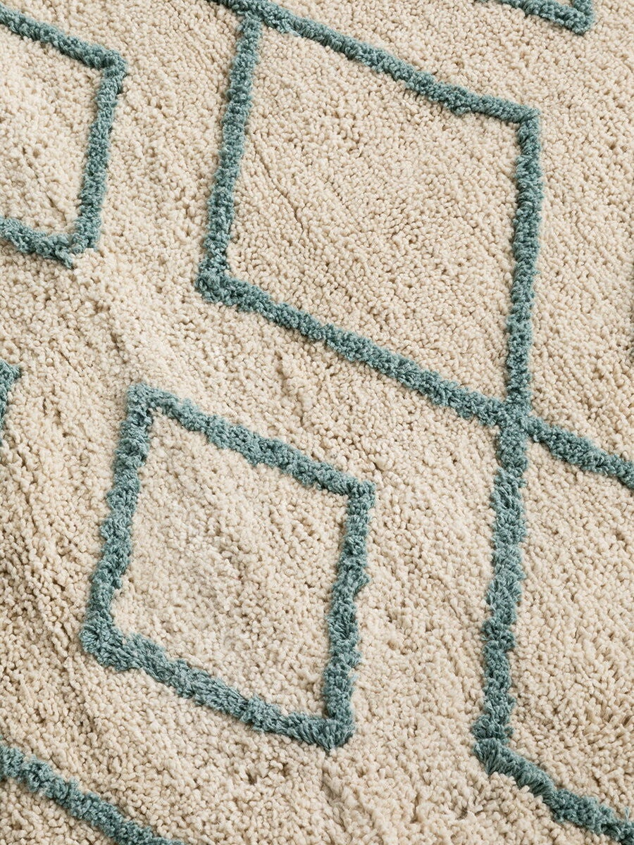Alfombra algodón menta 150 cm x 100 cm - 3
