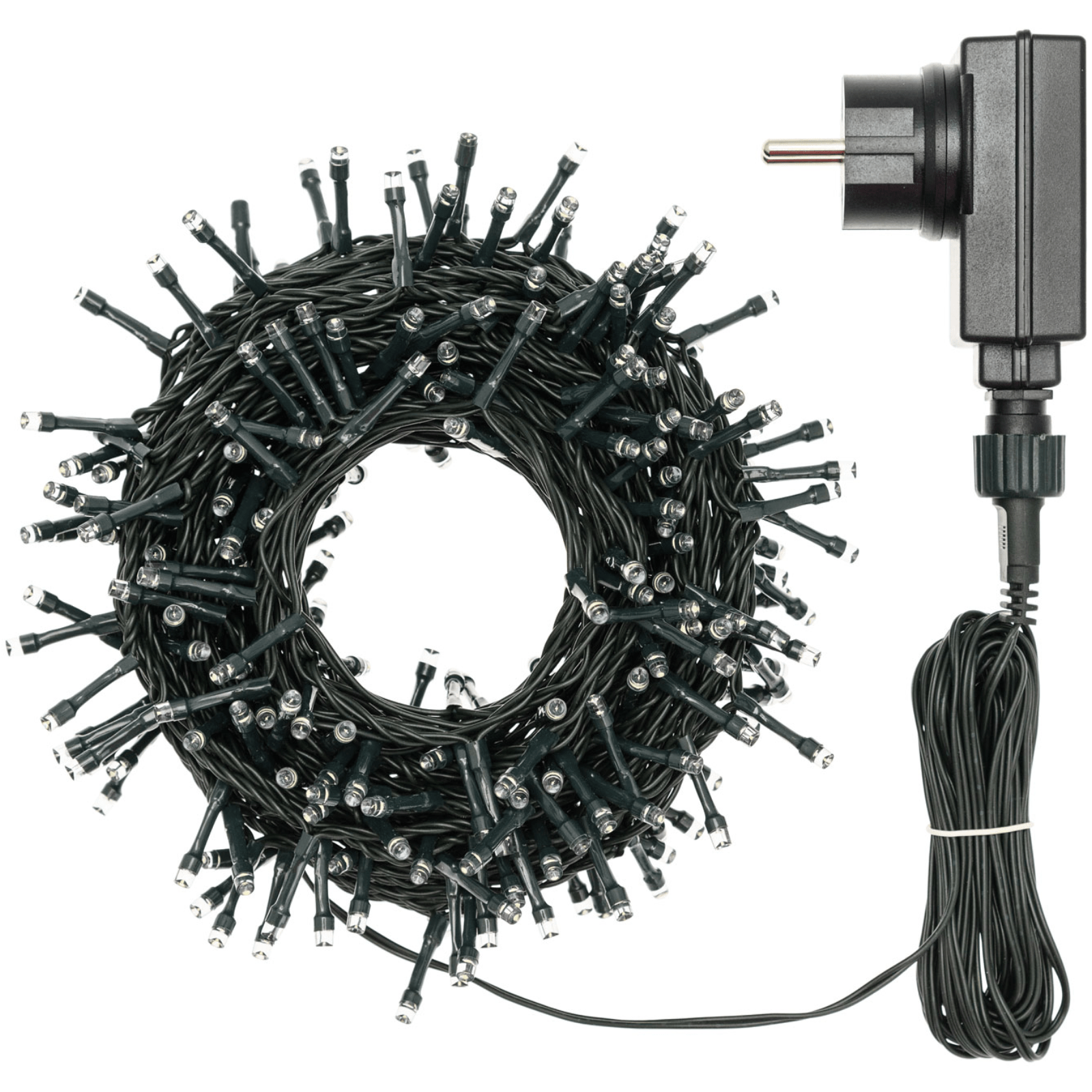 Catena lineare natalizia multicolor 320 led Ø5mm reflex 12,8 mt da interno o esterno - 2