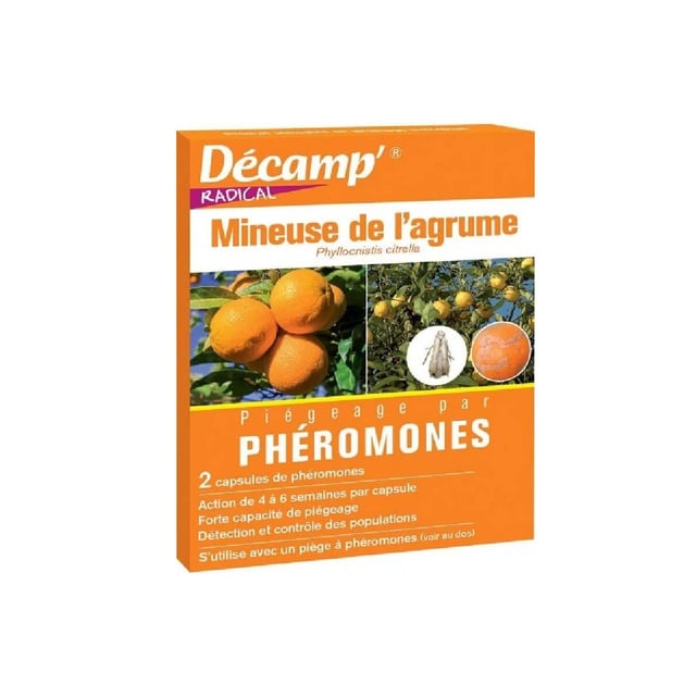 Phéromone contre la mineuse des agrumes (2 capsules)