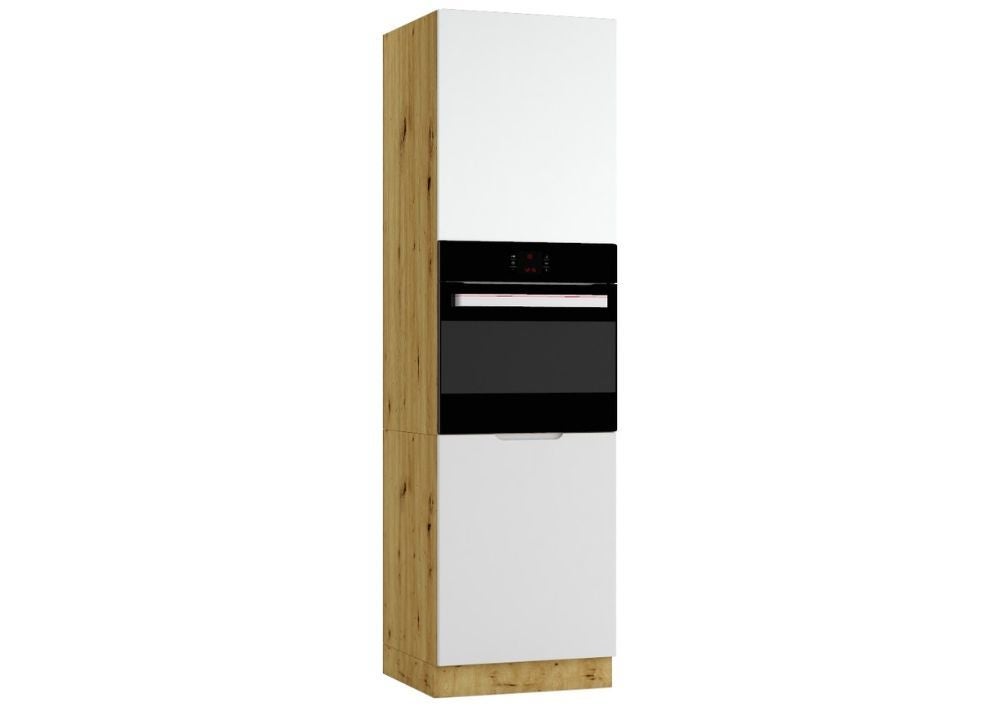 Szafka pod piekarnik ISABEL D60PK/2133 P/L szary mat/dąb artisan