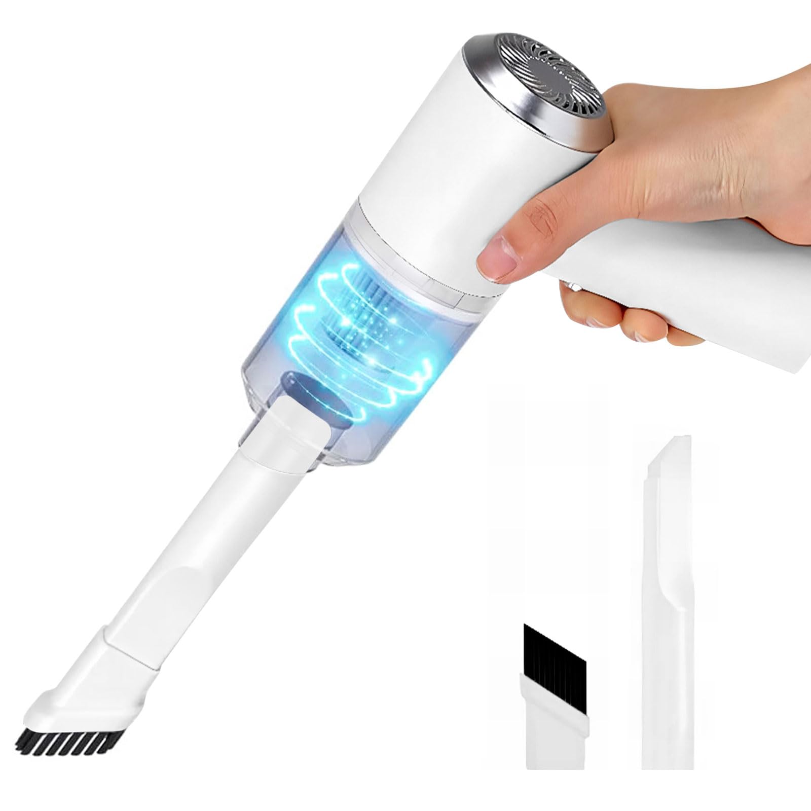 Mini Aspirapolvere Wireless Aspirabriciole Senza Fili Portatile 120W - Mini Aspirapolvere Per Auto E Casa 13KPA Aspirapolvere Per Peli Animali - Foto 5